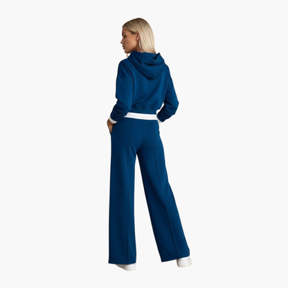 Ladies' 2-Piece Hooded Jogger Suit Set