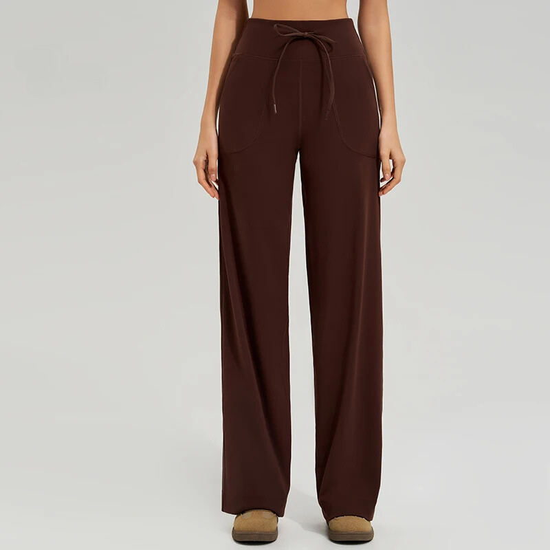 Comfortable Elastic Waist Active Pants - Nocini