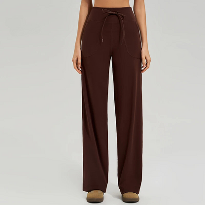 Comfortable Elastic Waist Active Pants - Nocini