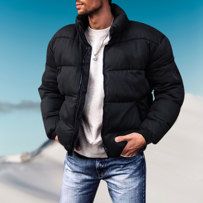 Warm Padded Mens Down Filled Parka Jacket