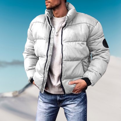 Warm Padded Mens Down Filled Parka Jacket