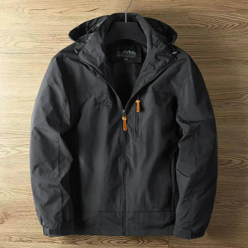 Waterproof Windbreaker Jacket for Men with Hood - Olytrend