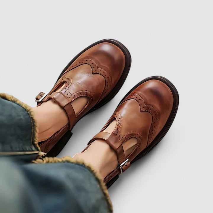 Daisi | Chic Flat Mary Jane Shoes - Olytrend