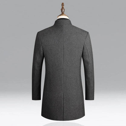 Men's Luxury Wool Traditional Overcoat Formal Wear