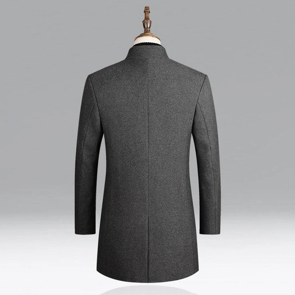 Men's Luxurious Wool Traditional Overcoat