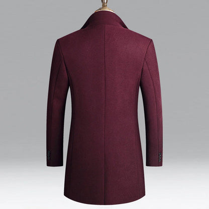 Men's Luxurious Wool Traditional Overcoat