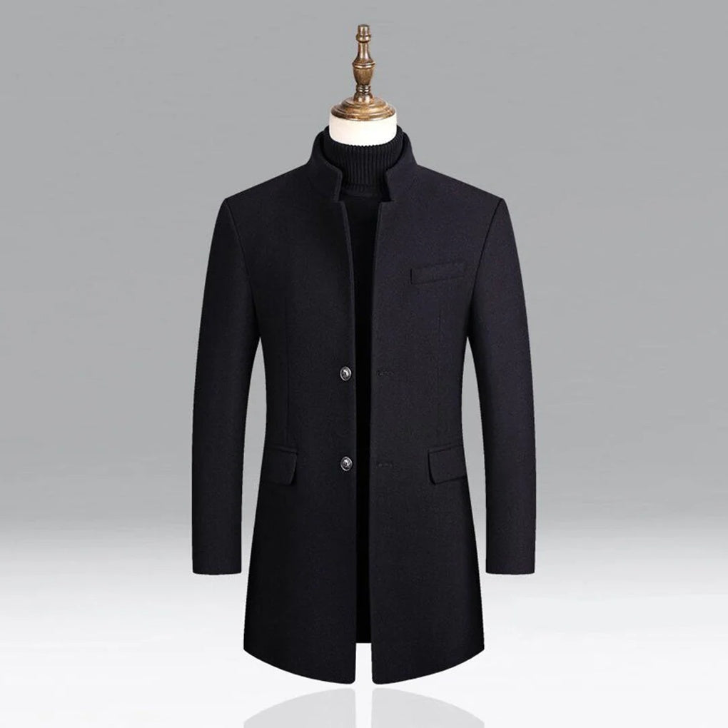 Men's Luxurious Wool Traditional Overcoat