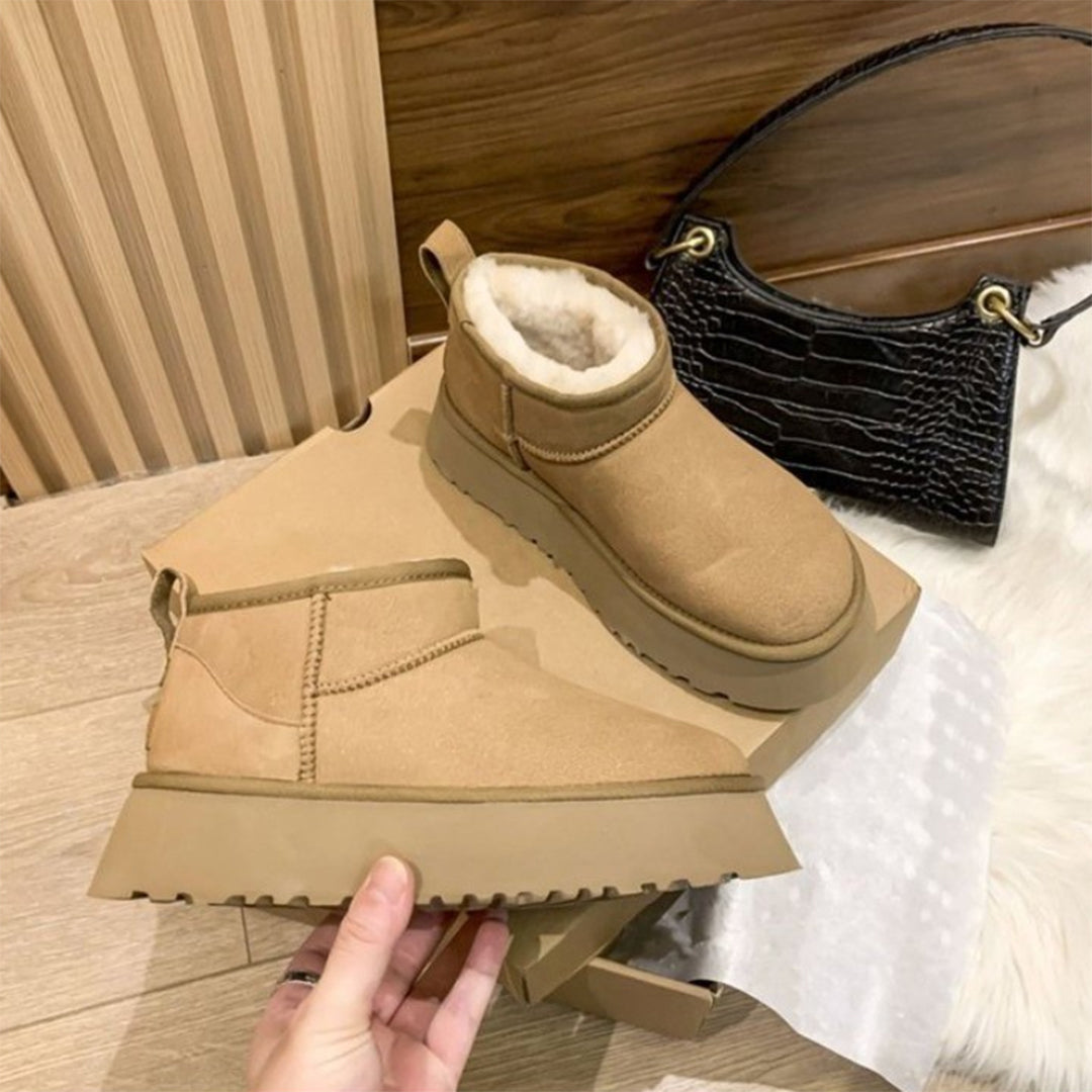 Warm Fleece Lined Ankle Boots