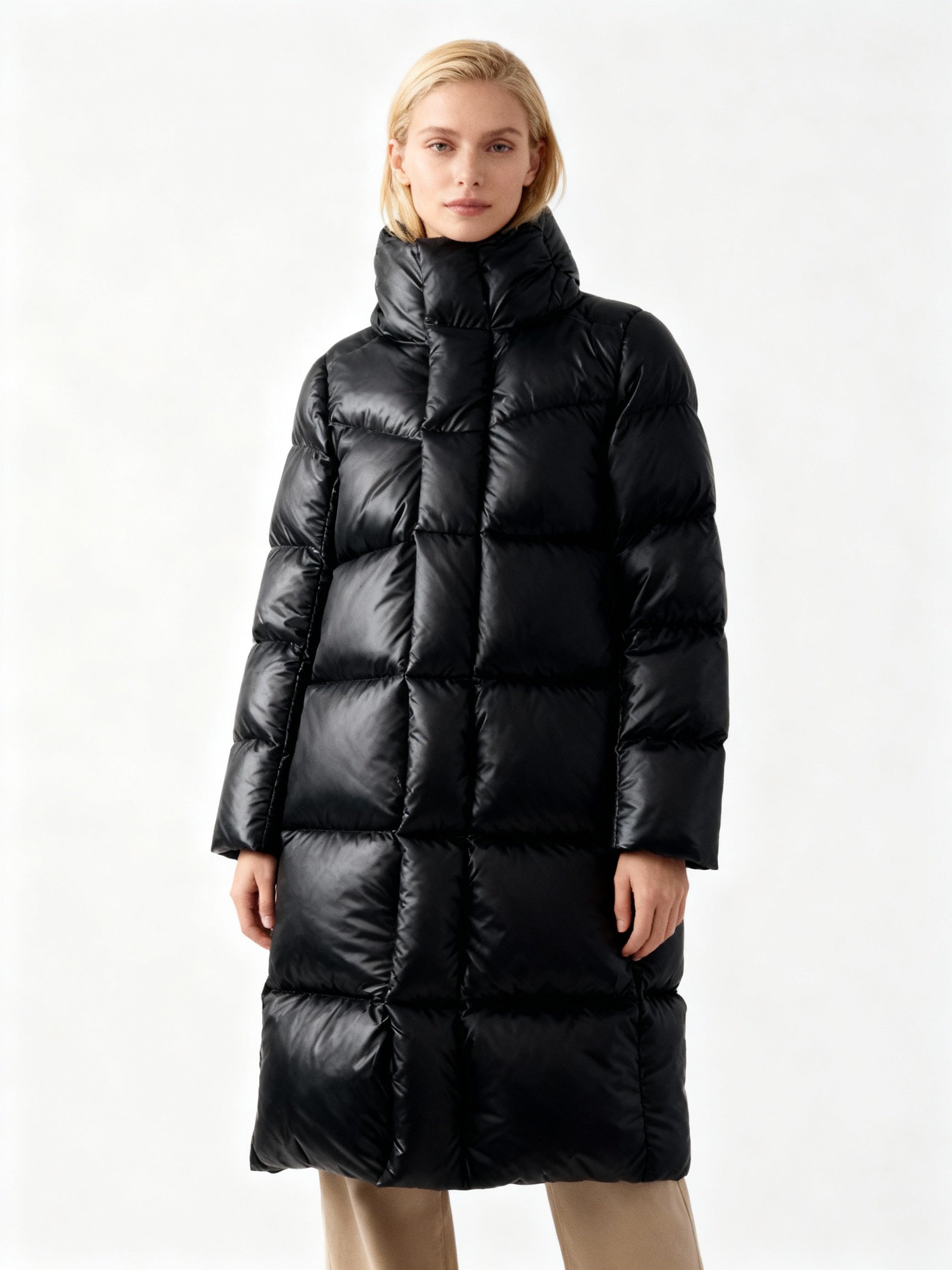 Warm Women's Down Filled Parka Coat - Nocini