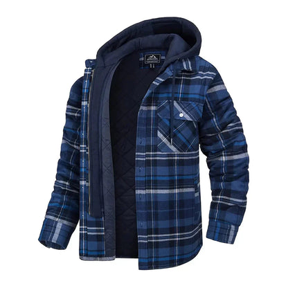 Classic Plaid Men's Jacket with Sophisticated Style