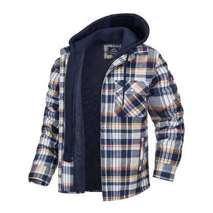 Classic Plaid Men's Jacket with Sophisticated Style