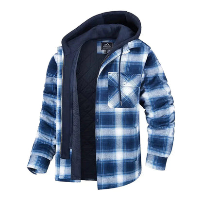 Classic Plaid Men's Jacket with Sophisticated Style