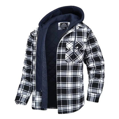 Classic Plaid Men's Jacket with Sophisticated Style