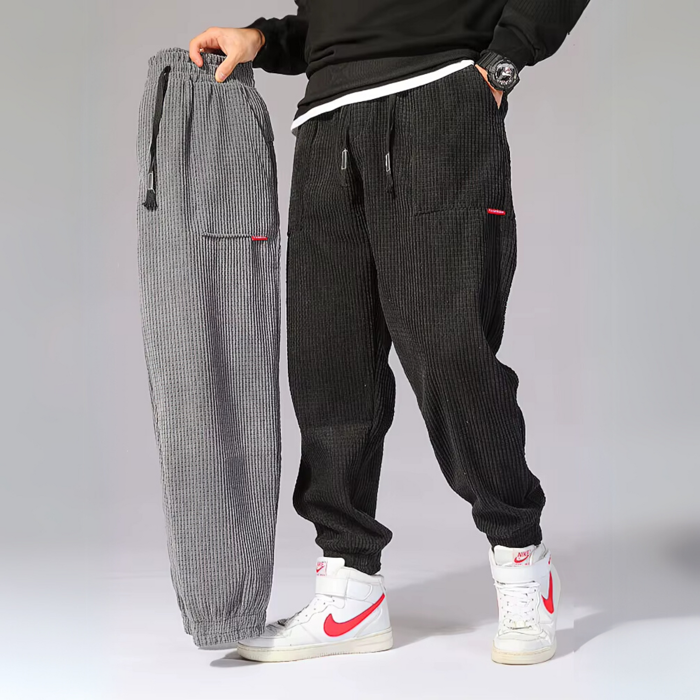 Rugged Corduroy Casual Pants