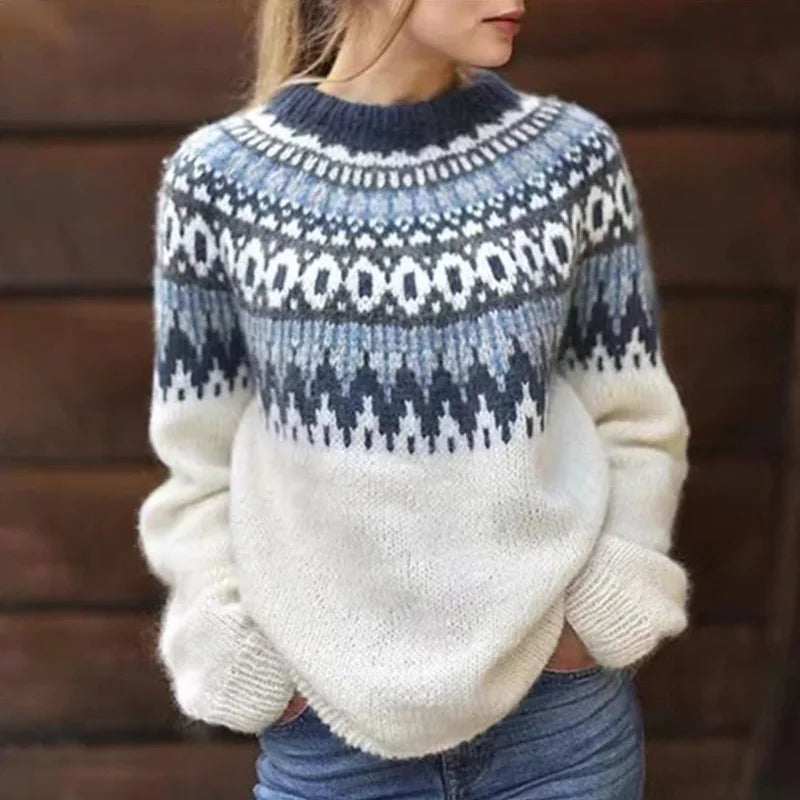 Warm Women's Winter Crew Sweater - Nocini