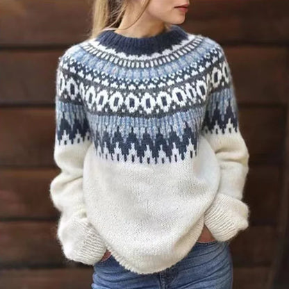 Warm Women's Winter Crew Sweater - Nocini