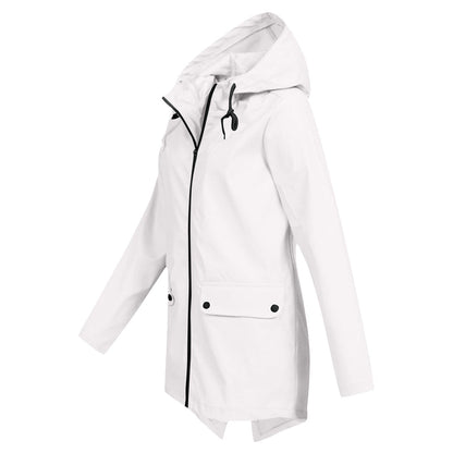 Waterproof Ladies Zip Up Parka Coat