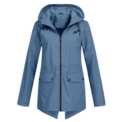 Waterproof Ladies Zip Up Parka Coat