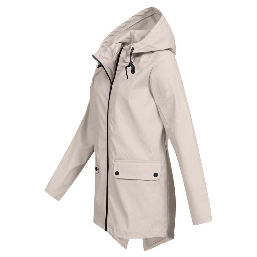 Waterproof Ladies Zip Up Parka Coat