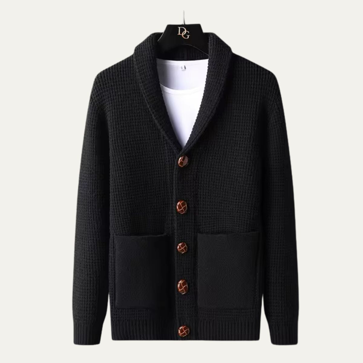 Classic Men's Knit Button Cardigan Sweater - Nocini