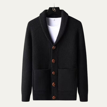 Classic Men's Knit Button Cardigan Sweater - Nocini