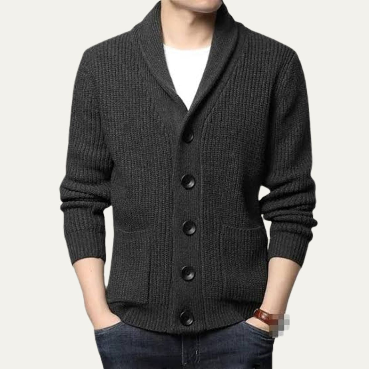 Classic Men's Knit Button Cardigan Sweater