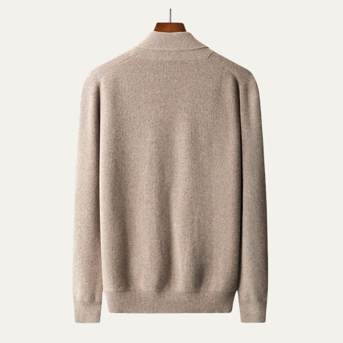 Cozy Men's Knitted Cardigan with Pockets