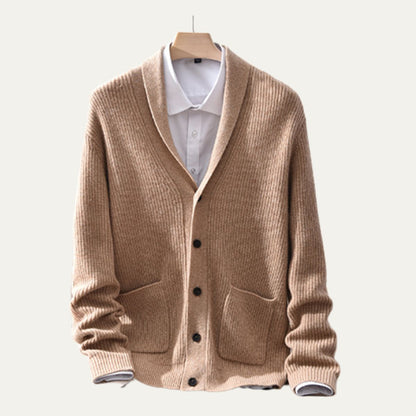 Cozy Men's Knitted Cardigan with Pockets - Nocini