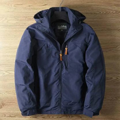 Waterproof Men's Hooded Outdoor Windbreaker Jacket
