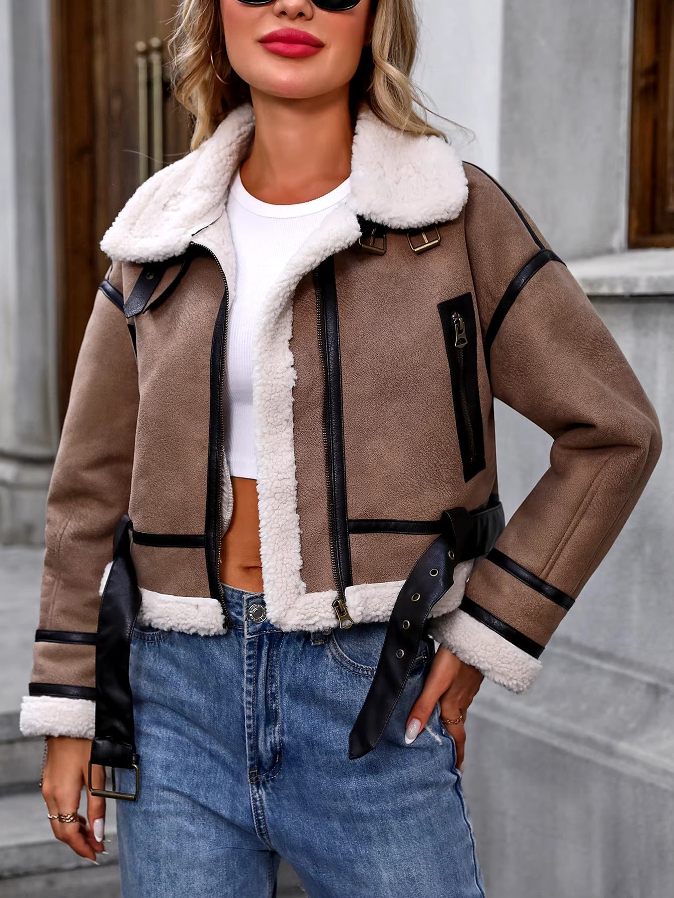 Short Fuzzy Winter Jacket - Nocini