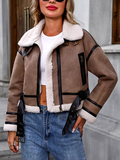 Short Fuzzy Winter Jacket - Nocini