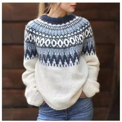 Soft Knit Crew Neck Sweater for Women - Nocini