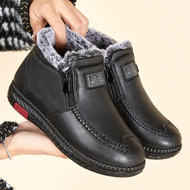 Cozy Faux Fur Ankle Boots for Women