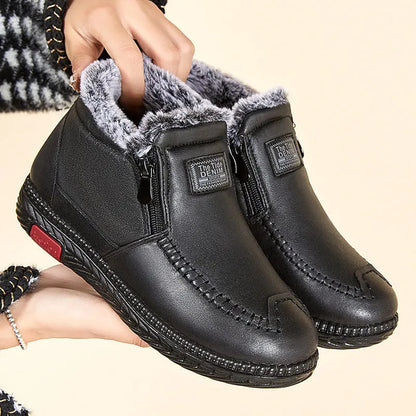Cozy Faux Fur Ankle Boots for Women