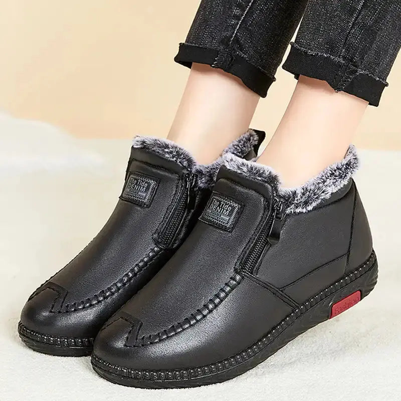 Cozy Faux Fur Ankle Boots for Women - Nocini