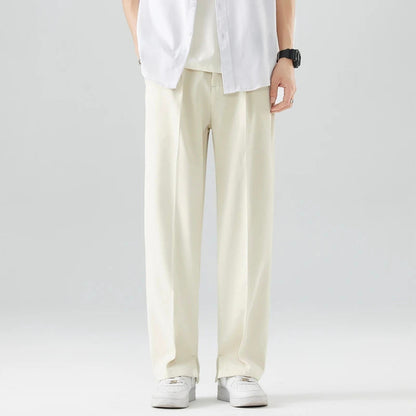 Comfortable Loose Fit Pleated Trousers