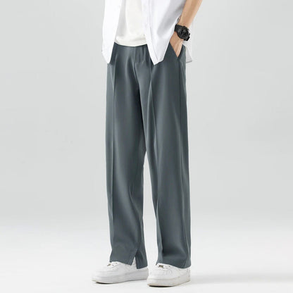 Comfortable Loose Fit Pleated Trousers
