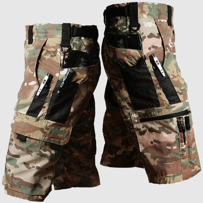 Rugged Camo Military Style Cargo Shorts