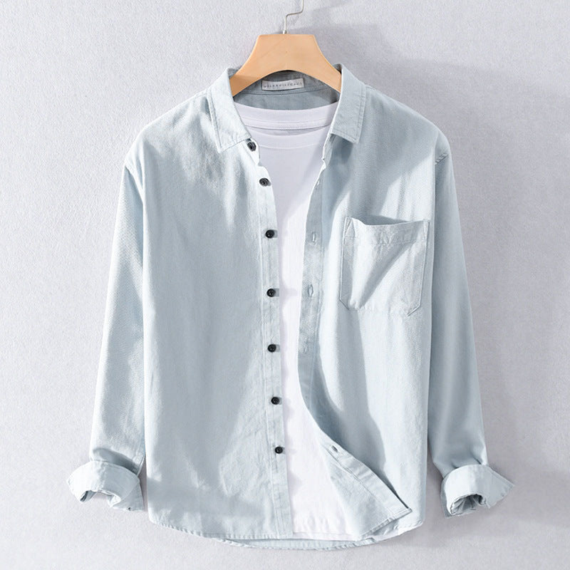 Casual Fit Button Down Shirt with Pocket - Nocini
