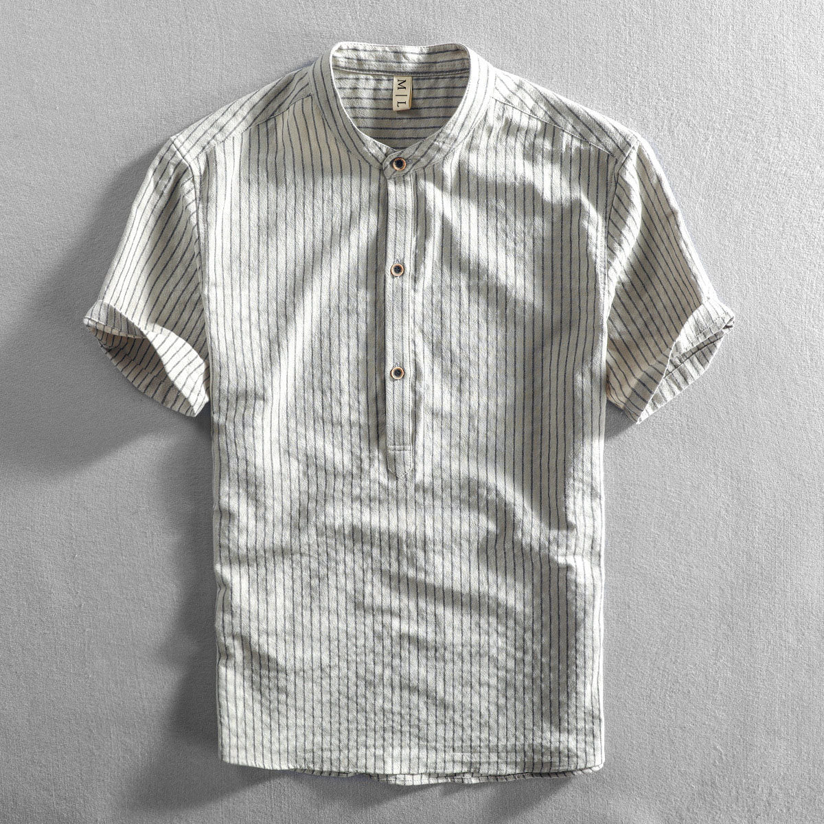 Casual Slim Fit Striped Button Down Shirt