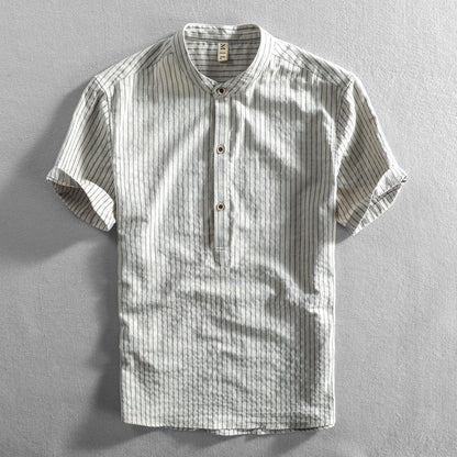 Casual Slim Fit Striped Button Down Shirt