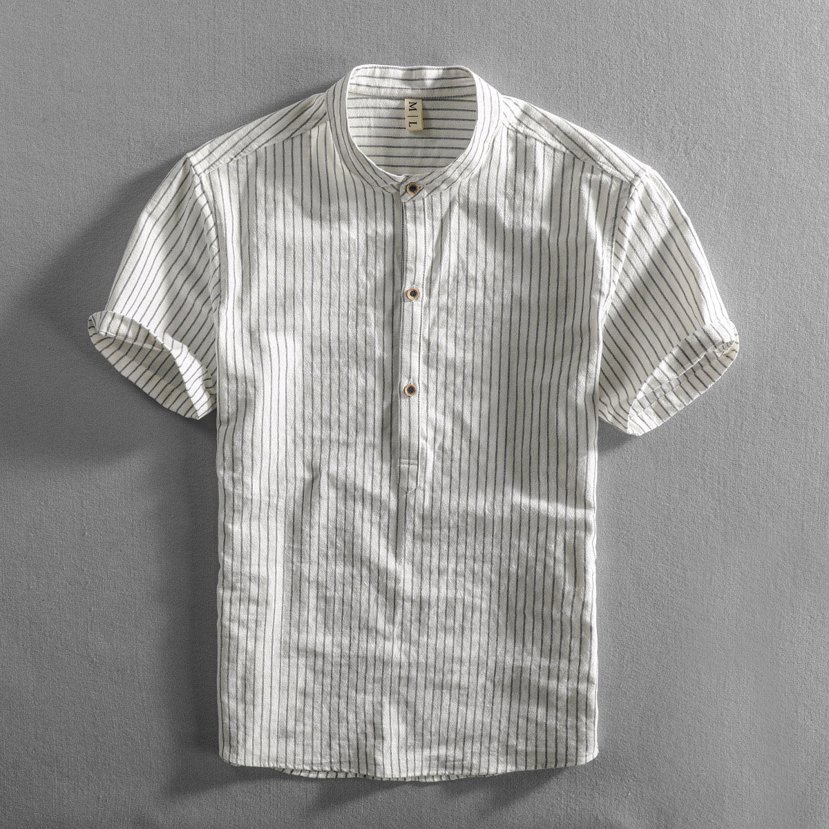 Casual Slim Fit Striped Button Down Shirt