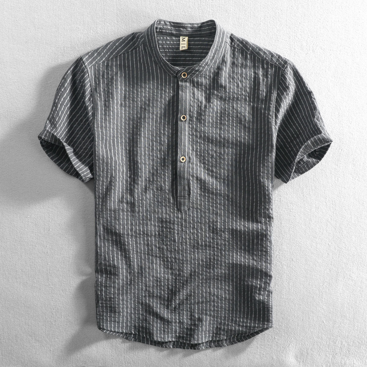 Casual Slim Fit Striped Button Down Shirt