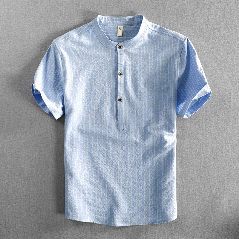 Casual Slim Fit Striped Button Down Shirt