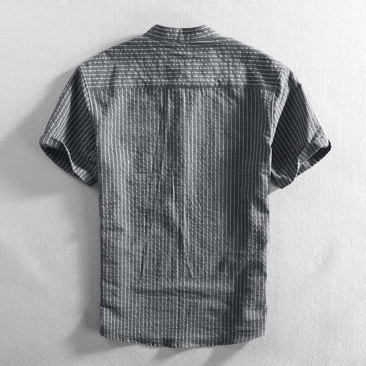 Casual Slim Fit Striped Button Down Shirt