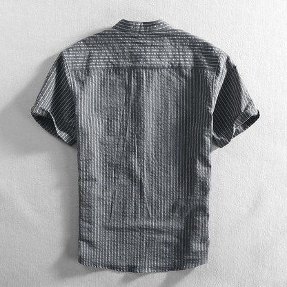 Casual Slim Fit Striped Button Down Shirt
