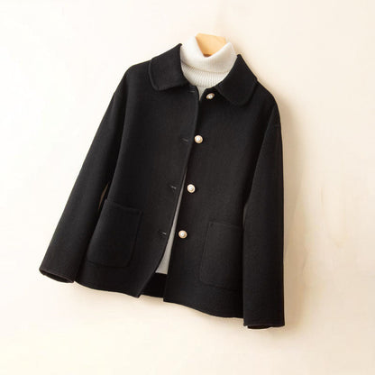 Comfy women's collar jacket - Soft casual design