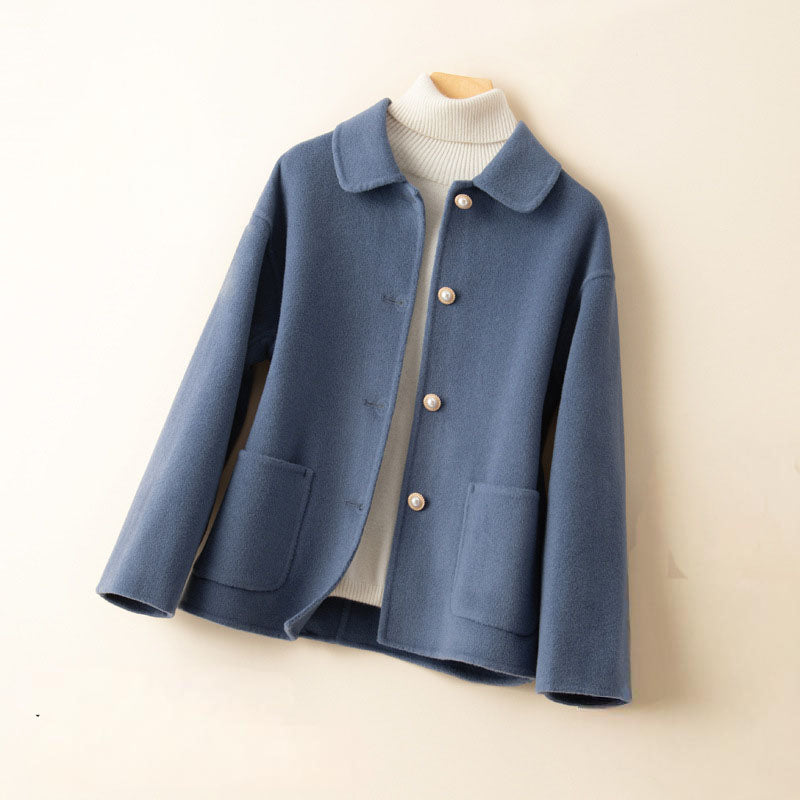 Comfy women's collar jacket - Soft casual design - Nocini