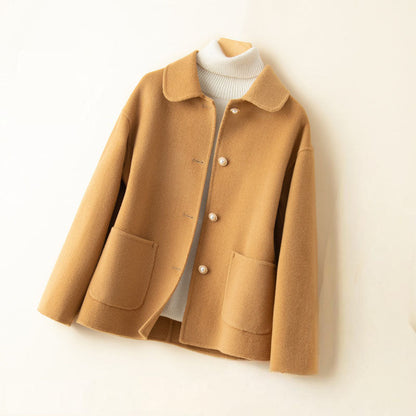 Comfy women's collar jacket - Soft casual design