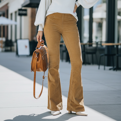 Wide Leg Ladies Pants Elena - Pexav